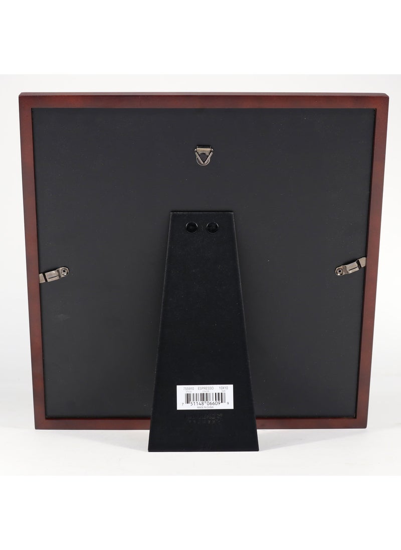 Lawrence Frames Lawrence Frames 755910 Espresso Wood Picture Frame  Dark Walnut  10x10  - Image 3