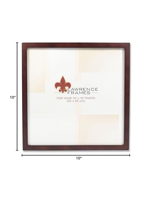 Lawrence Frames Lawrence Frames 755910 Espresso Wood Picture Frame  Dark Walnut  10x10  - Image 4