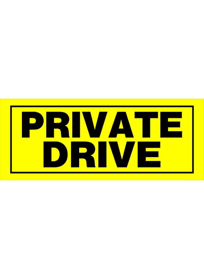Hillman 841806 Private Drive Sign With, Yellow And 