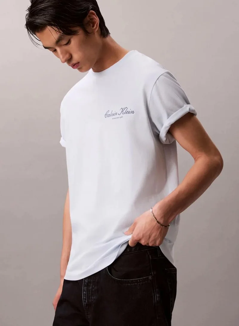 Calvin Klein Plein Air Embroidered Logo T-Shirt for Men | Best Price UAE