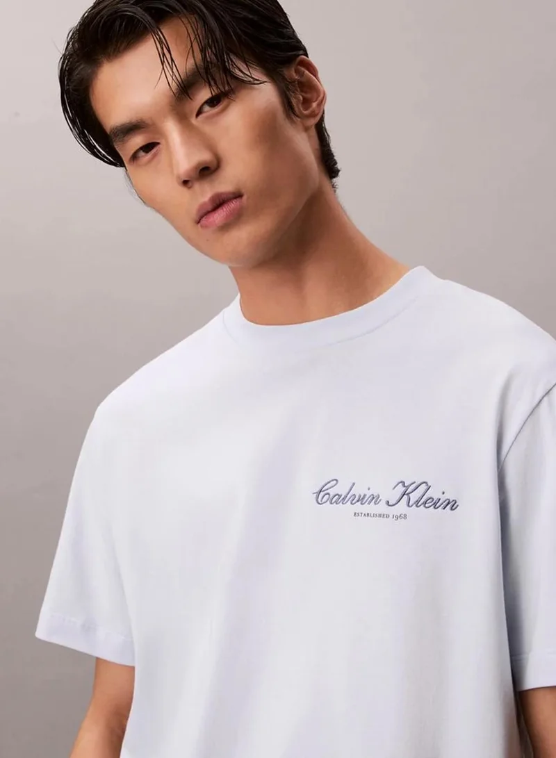 Calvin Klein Plein Air Embroidered Logo T-Shirt for Men | Best Price UAE
