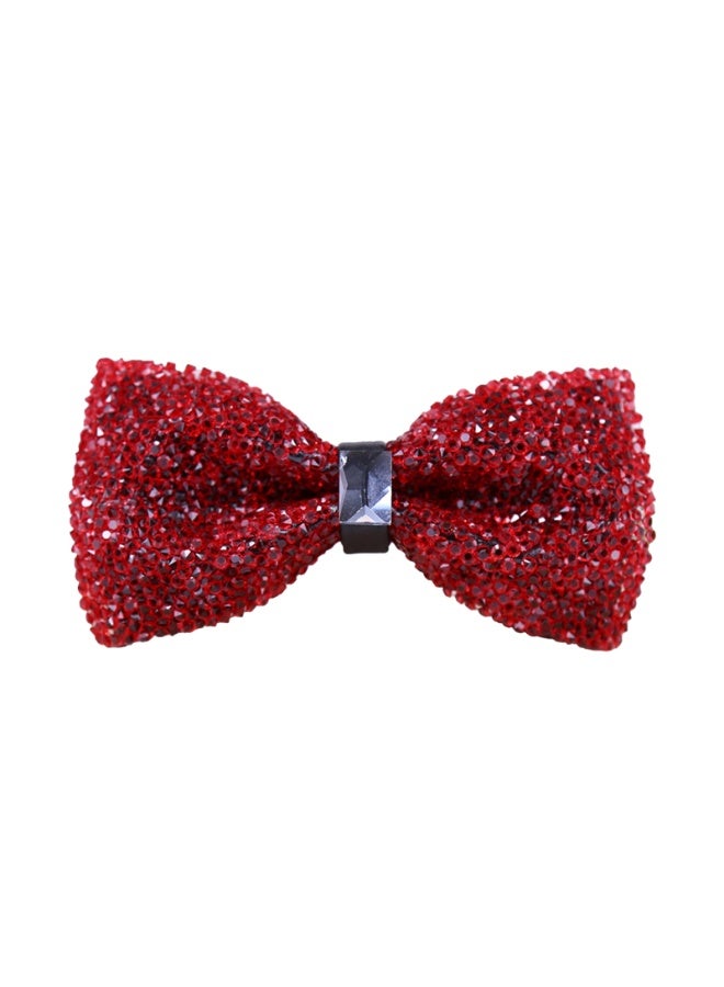 1 Pieces Men Rhinestone Bow Ties, Pre-tied Adjustable Banquet Bow Tie  for Wedding Party  - Image 1