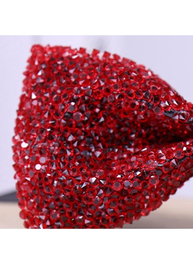 1 Pieces Men Rhinestone Bow Ties, Pre-tied Adjustable Banquet Bow Tie  for Wedding Party  - Image 3