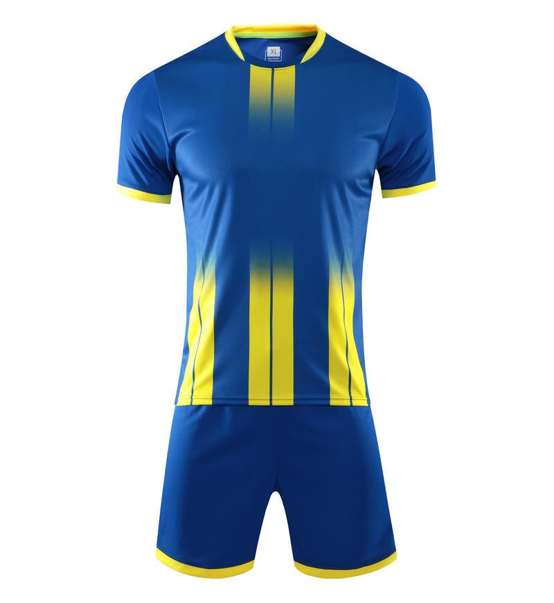 Generic Soccer Kit Youth Adult Customizable Jersey Set Colorful blue 