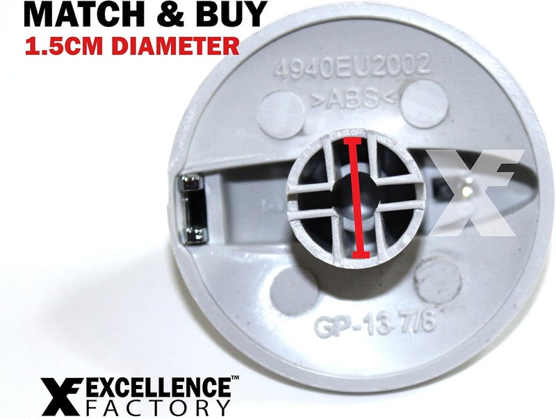 EXCELLENCE FACTORY مقبض غسالة عام يناسب جميع العلامات التجارية وأجزاء/ملحقات غسالات LG وقطع الغيار ومقابض مفاتيح توقيت التصريف (مجموعة من 4 قطع) - Image 4
