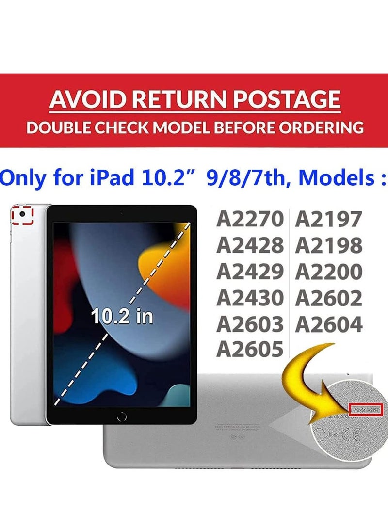 ELTRAZONE iPad 9th/8th/7th Generation Kids Case - Cute Butterfly Shockproof EVA Foam Super Protection Stand Cover for iPad 10.2" (2021, 2020, 2019) and iPad Air 3/Pro 10.5" - Purple - Image 2