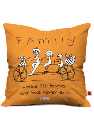 Indigifts Family Love Never Ends Quoted Micro Satin and Fibre Cushion with Filler (12X12-inches, Multicolor) - pzsku/Z65846263F41BB4F7C7CAZ/45/_/1736426578/7db0479a-5bc1-4029-babd-a00cad5ac549