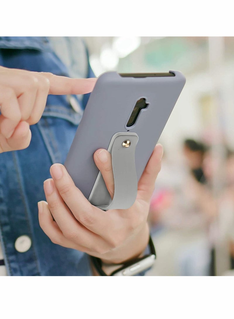 Excefore Phone Grip Holder, Cell Phone Silicone Grip Strap Telescopic Phone Finger Strap Stand Portable Universal Finger Kickstand for Most Smartphones, 6 Pieces Green, Black, Gray - Image 4