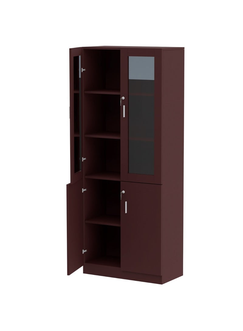 Mahmayi Mahmayi Argent 1123 Apple Cherry Full Height Bookshelf  - Image 1