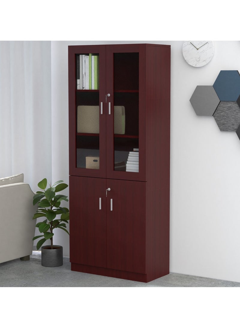 Mahmayi Mahmayi Argent 1123 Apple Cherry Full Height Bookshelf  - Image 2