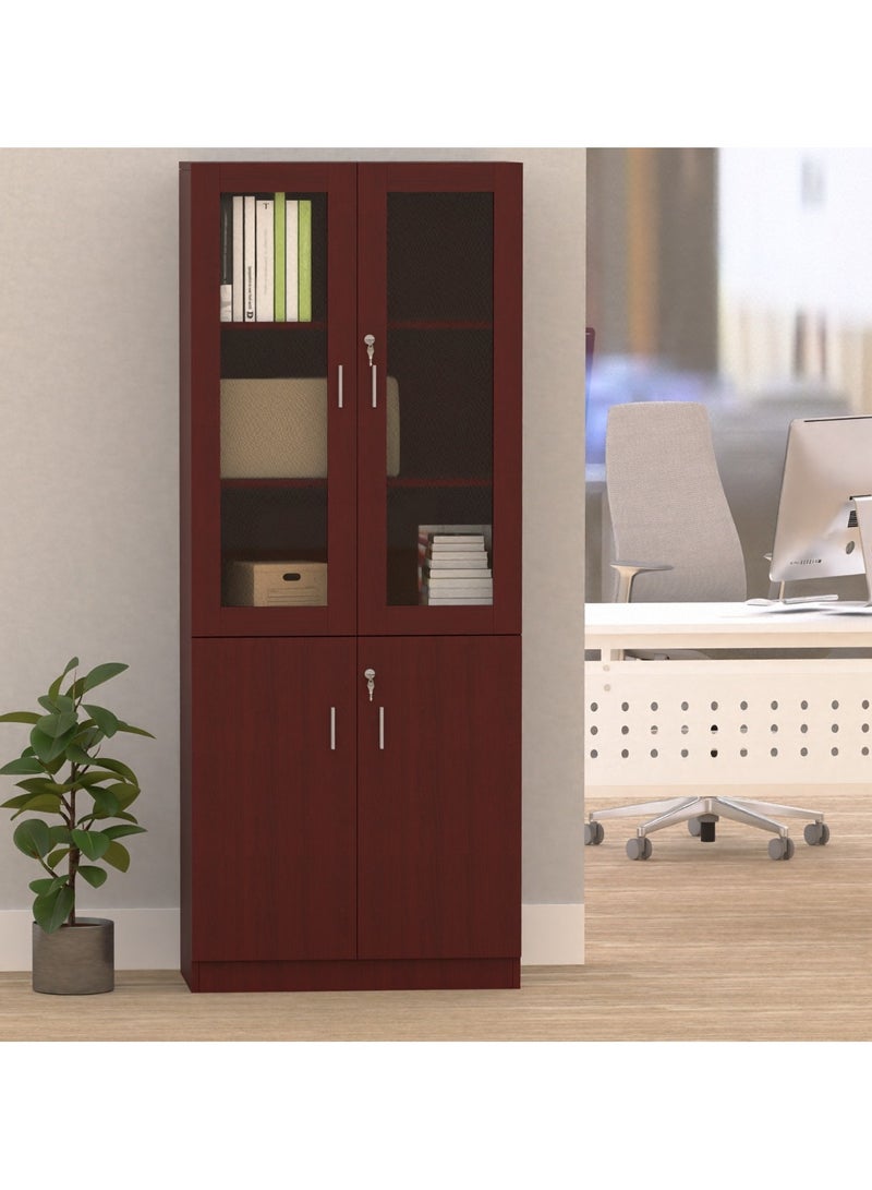 Mahmayi Mahmayi Argent 1123 Apple Cherry Full Height Bookshelf  - Image 3