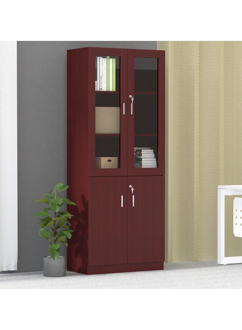Mahmayi Mahmayi Argent 1123 Apple Cherry Full Height Bookshelf  - Image 4