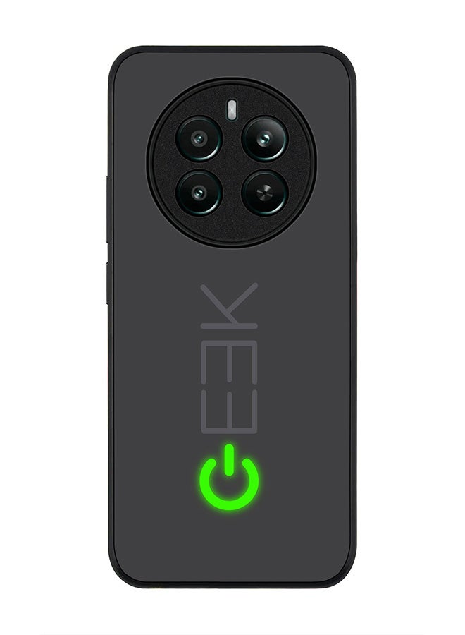 Stylizedd حافظة سوداء متينة لهاتف Realme 12 Plus 5G / Realme 12 4G، حافظة مرنة رفيعة مضادة للصدمات من TPU جل - Geek ON - Image 1