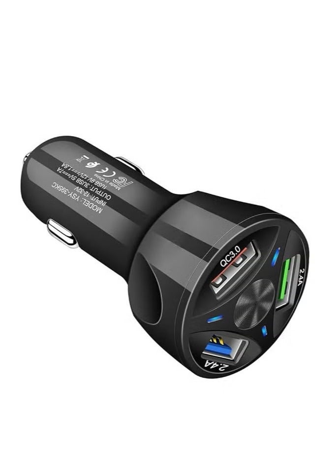 TIGER 55W Fast Charging Car Charger QC3.0 + PD 20W Quick Charge – 3 USB Ports, DC 12V/24V Lighter Adapter, Compatible with iPhone and Android – High-Speed Charging for Multiple Devices, Compact and Durable Design, Ideal for Road Trips - Image 3