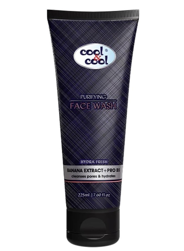 كول اند كول غسول الوجه كول آند كول المنقي للرجال 225 مل - مستخلص الموز وبرو فيتامين ب5، غسول الوجه للتنظيف العميق والترطيب، منظف المسام، غسول مرطب للوجه، جميع أنواع البشرة - Image 1