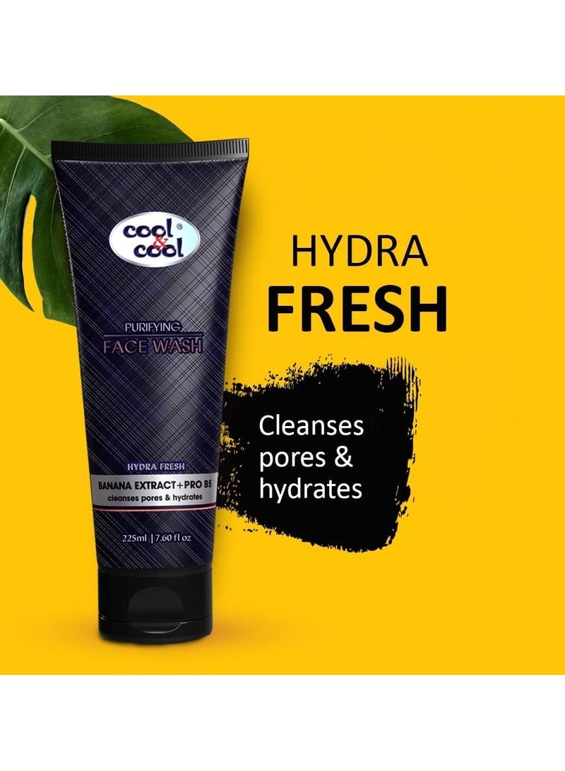 كول اند كول غسول الوجه كول آند كول المنقي للرجال 225 مل - مستخلص الموز وبرو فيتامين ب5، غسول الوجه للتنظيف العميق والترطيب، منظف المسام، غسول مرطب للوجه، جميع أنواع البشرة - Image 4