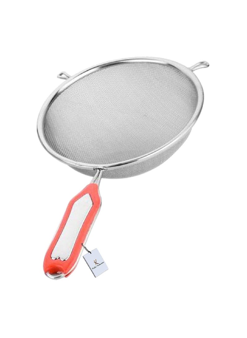 Kuber Industries - Stainless Steel Soup And Juice Strainer Liquid Filter 15cm Diameter Set Of 1 Pcs Silver Standard - Image 1