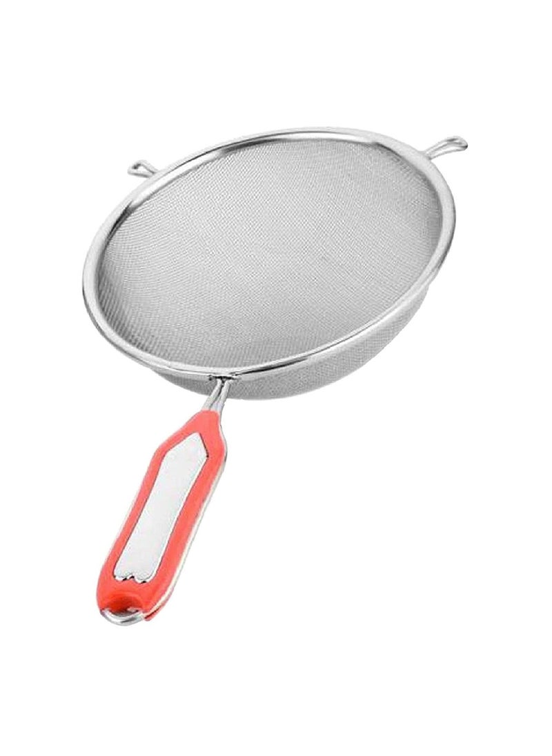 Kuber Industries - Stainless Steel Soup And Juice Strainer Liquid Filter 15cm Diameter Set Of 1 Pcs Silver Standard - Image 1