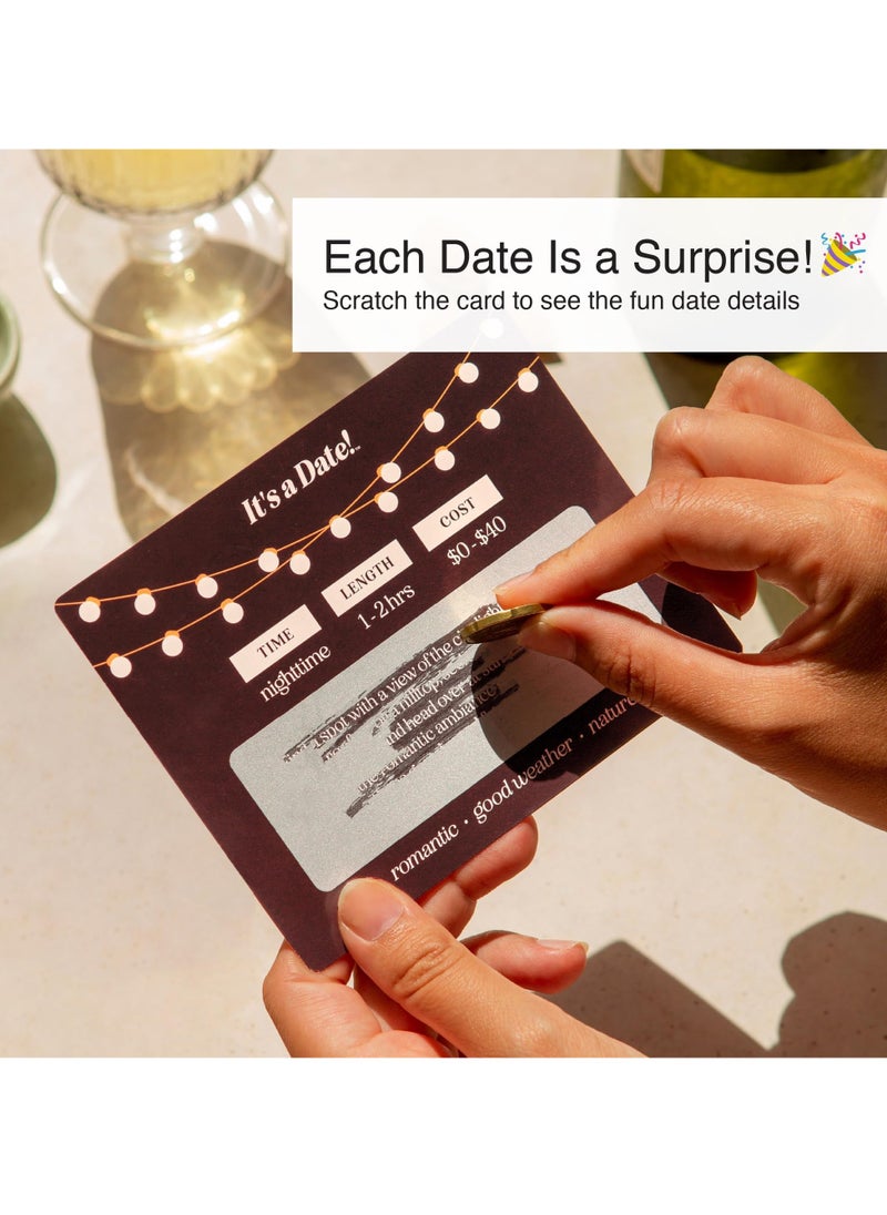 It'S A Date!40 Fun And Romantic Scratch Off Date Ideas For Him Her Girlfriend Boyfriend Wife Or Husband Perfect For Date Night Couples Gift For Valentine'S Day Anniversaries And Birthdays