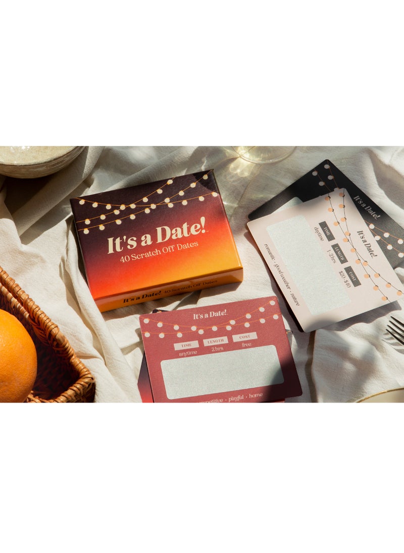 It'S A Date!40 Fun And Romantic Scratch Off Date Ideas For Him Her Girlfriend Boyfriend Wife Or Husband Perfect For Date Night Couples Gift For Valentine'S Day Anniversaries And Birthdays