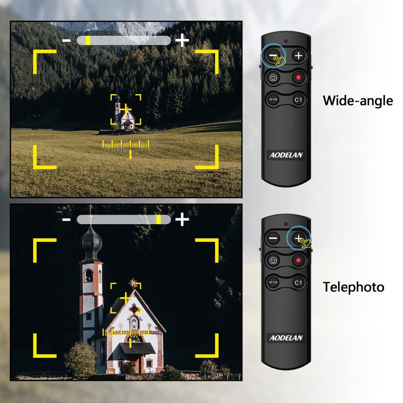 AODELAN Camera Remote Control Remote Shutter Commander for Sony ZV-E10,FX3,A1,a6100, a6400, a6600, a7C, a7 III, a7R III, a7R IV, a9, a9 II, DSC-RX0 II, DSC-RX100 VII, ZV-1; Replace Sony RMT-P1BT - Image 4