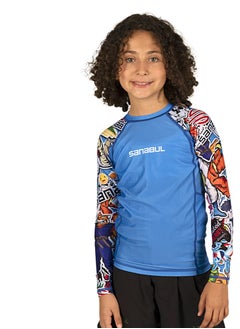 Sanabul  SB KIDS RASH GUARD ROAR RAGE BLUE 2XLARGE  - Image 1