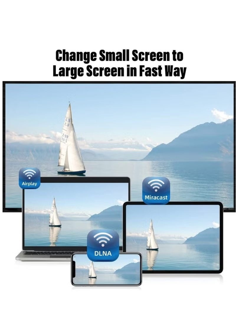 Any-Cast HDMI WiFi 1080P Mobile Screen Mirroring Receiver Dongle to TV/Projector Receiver for Android/Mac/iOS Windows - Image 4