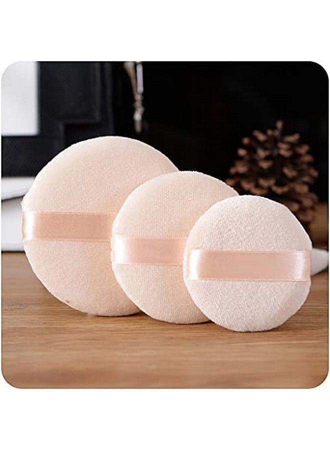 COSLUXE وسادة قطنية ناعمة خالصة لتأسيس البودرة 3 حجم عادي للخلط للبودرة السائبة بودرة المعادن بودرة الجسم (عبوة من 6 صغيرة) - Image 3