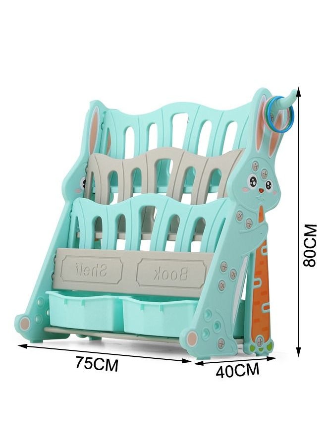 XIANGYU Children Bookshelf Adolescents Plastic Rabbit Shape Library Furniture Bookcase For Study  - Image 2