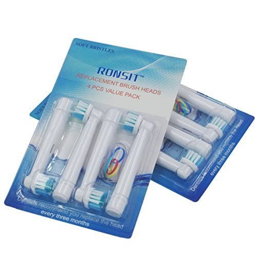 4 pcs Replacement Brush Heads Compatible with OralB Electric Toothbrush