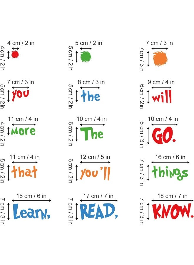 BPA® Kids Reading Wall Decals Inspirational Quotes and Sayings Wall Stickers - Image 4