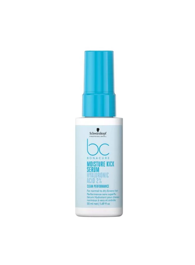 Schwarzkopf Professional Bonacure Moisture Kick Hyaluronic Serum for Dry Hair - Vegan - 50ml