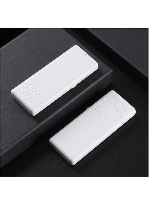 Portable Mini Card Insertion Version Candy Bar Shaped Mp3 Player Lightweight Easy To Operate For Students Speaker Option-Body Color:White-Memory Capacity:Standard Without External Amplifier (USB Cable + Earphone Manual)