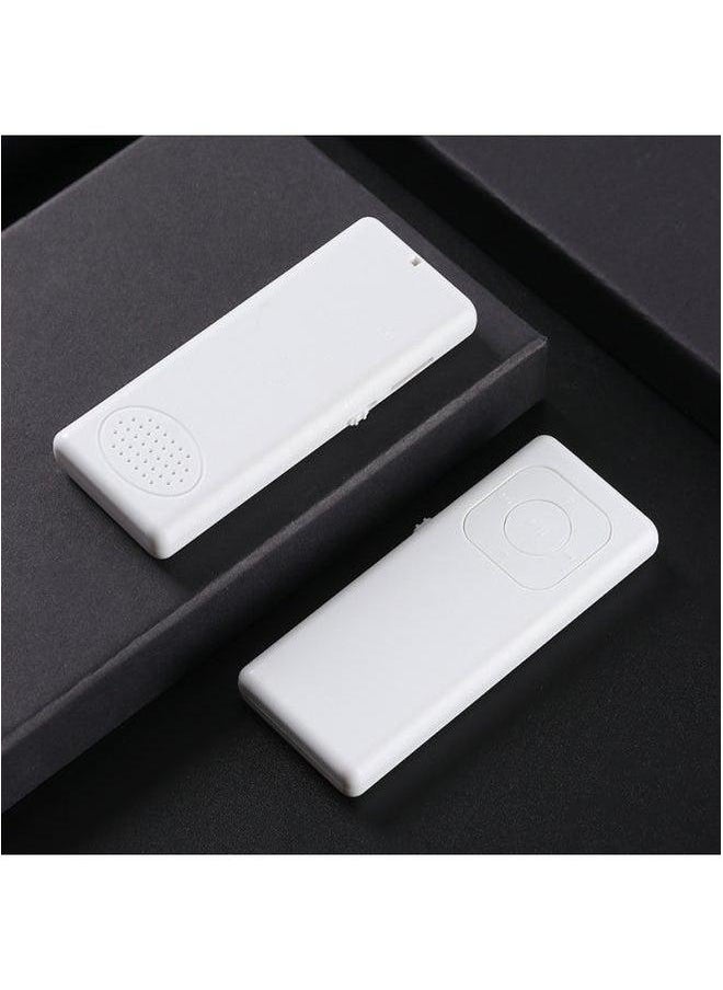 Portable Mini Card Insertion Version Candy Bar Shaped Mp3 Player Lightweight Easy To Operate For Students Speaker Option-Body Color:White-Memory Capacity:Standard Without External Amplifier (USB Cable + Earphone Manual)