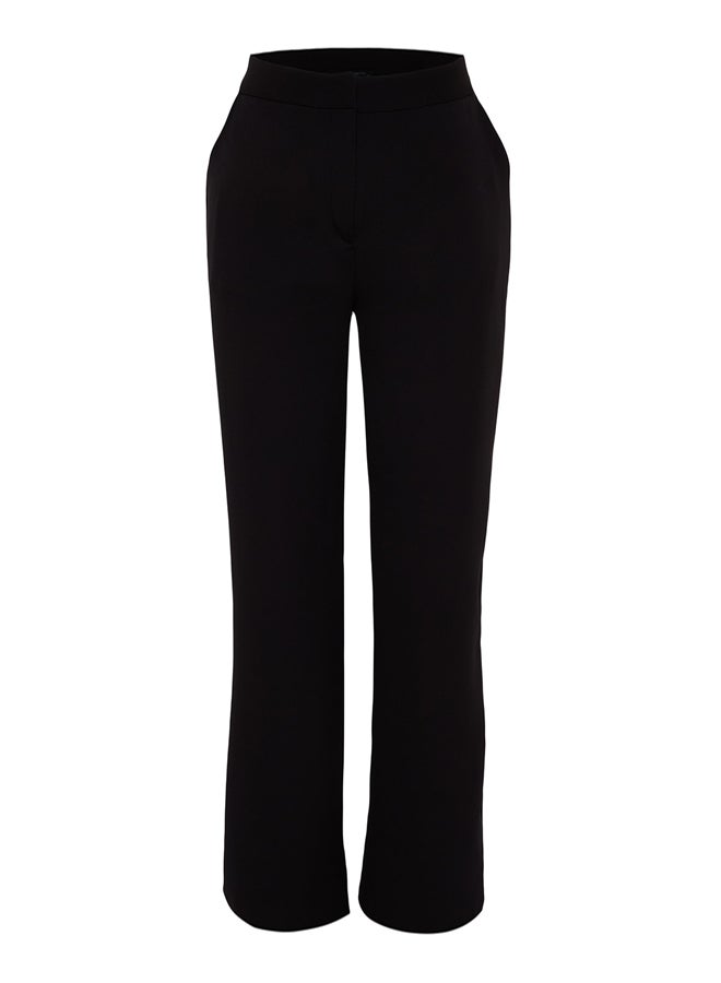 trendyol Black Wide Leg Woven Trousers - Image 5