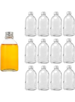FUFU FUFU 12pcs 150ml empty juice bottle glass milk beverage bottle party drink shop  - Image 1