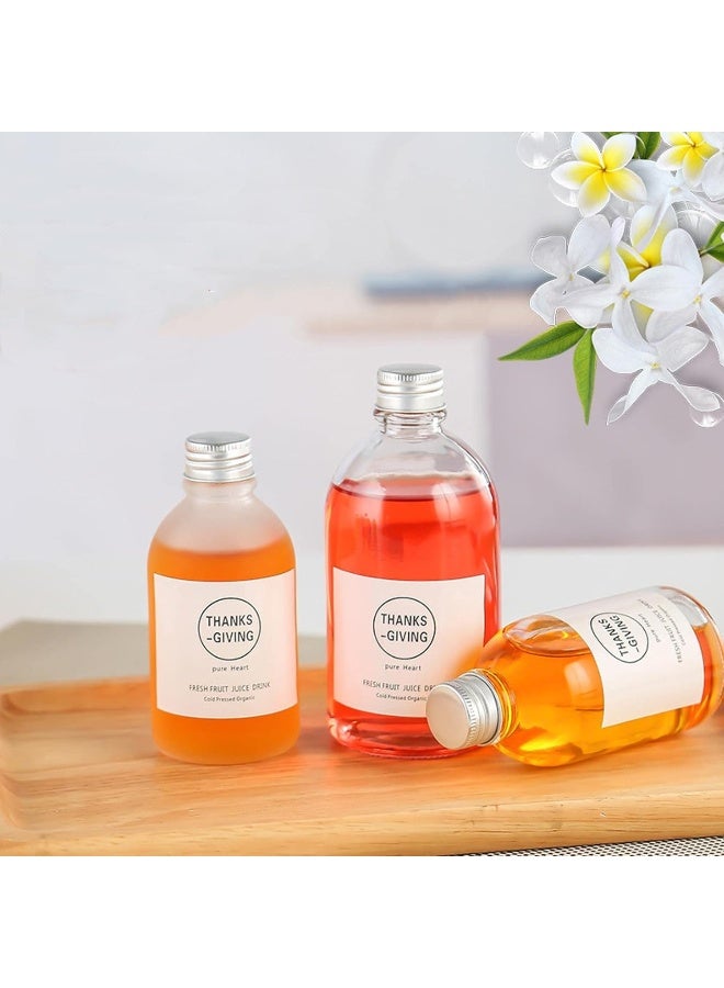 FUFU زجاجات عصير فارغة فوفو 12 قطعة سعة 150 مل زجاجية لمشروبات الحليب والحفلات - Image 4