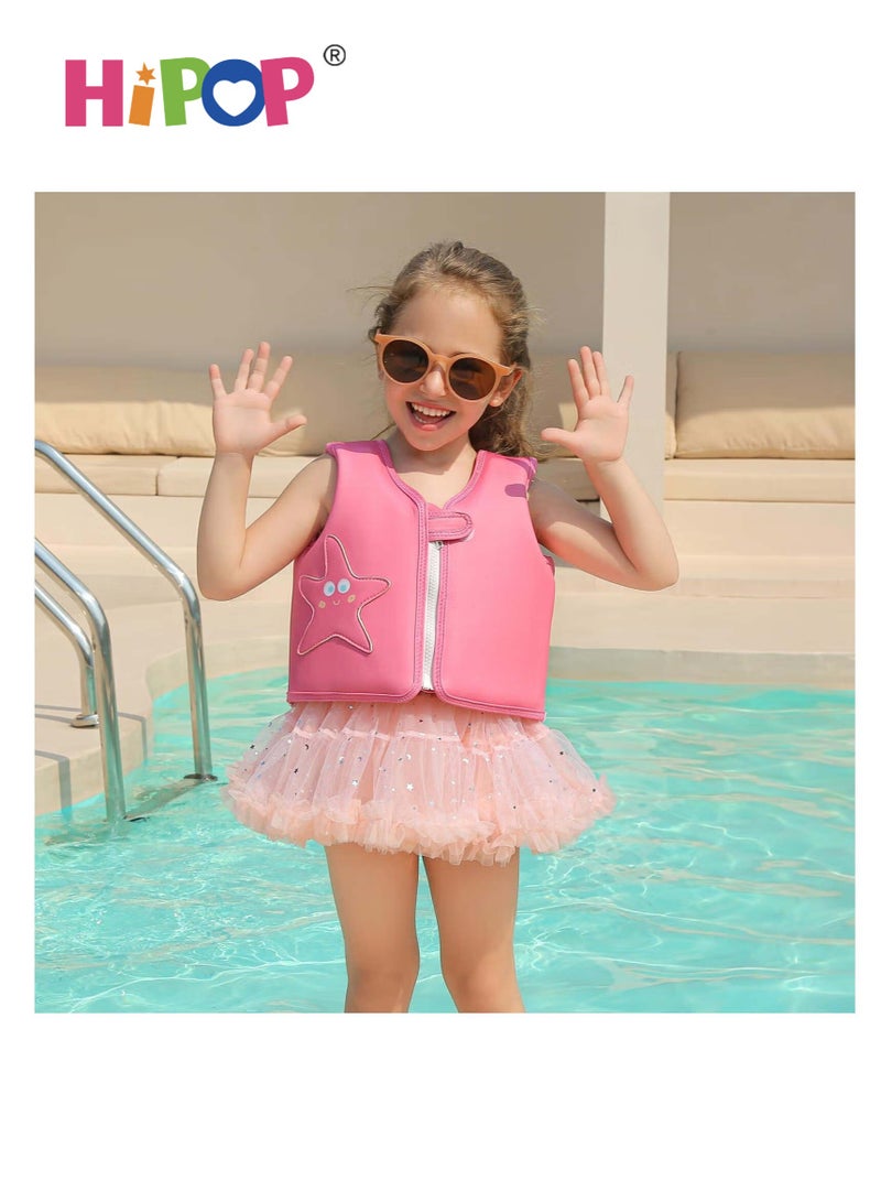 هيبوب سترة سباحة للأطفال قابلة للنفخ جاكيتات الطفو، مساعد تدريب السباحة للأطفال، سترة الطفو للأطفال من عمر سنتين فما فوق، للأولاد والبنات، باللون الوردي - Image 5