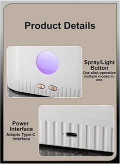 بيوينتي New Salt Lamp Essential Oil Diffuser with 7-Color LED Lights – Ultrasonic Humidifier  Aromatherapy Diffuser (200ML)  - Image 4