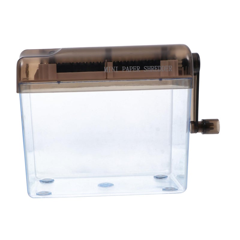 Manual Desktop Paper Shredder Portable Mini Document Cutter for Home Office Privacy Protection - Image 2