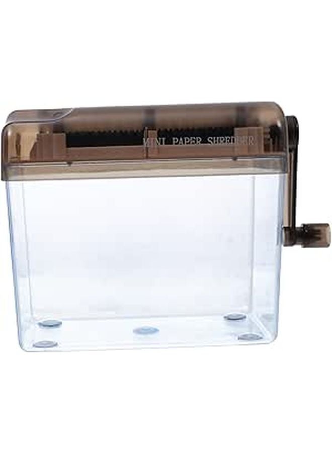 Manual Desktop Paper Shredder Portable Mini Document Cutter for Home Office Privacy Protection - Image 1