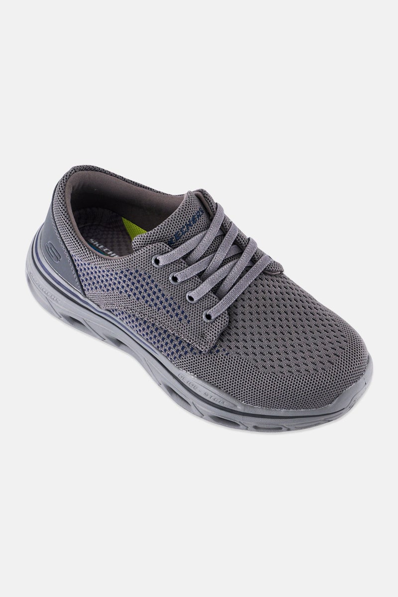 SKECHERS Men Glide Step Expected Erling Lace Up Training Shoes, Grey - Image 1