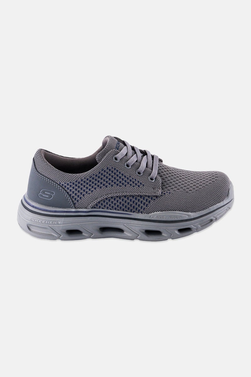 SKECHERS Men Glide Step Expected Erling Lace Up Training Shoes, Grey - Image 2