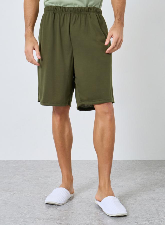 Styli Relaxed Fit Striped T-Shirt and Shorts Pyjama Set - Image 4