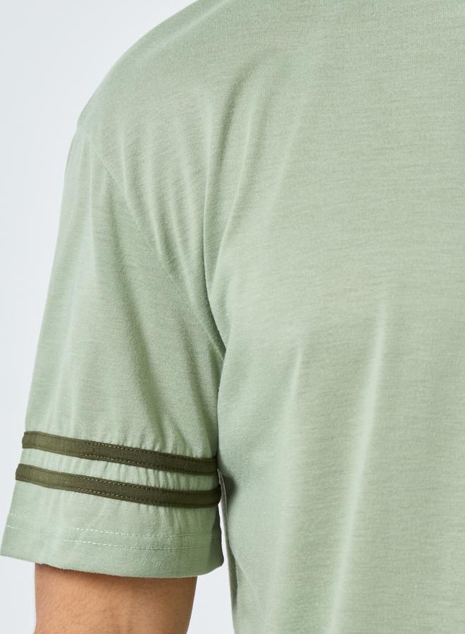 Styli Relaxed Fit Striped T-Shirt and Shorts Pyjama Set - Image 3