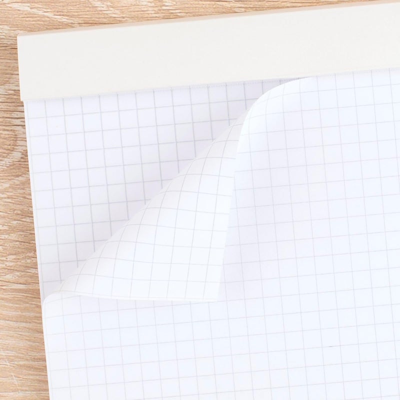 Cambridge Mead Stiff-Back Planning Pad, Quad Ruled, 8.5 x 11 Inches, White, 80 Sheets - Image 3