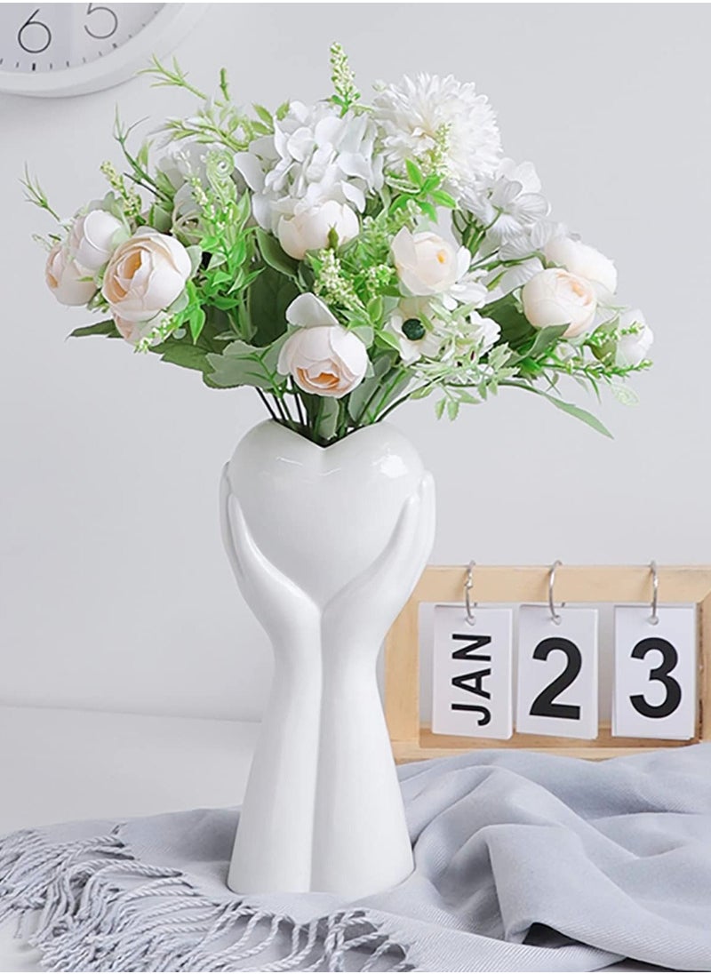Excefore Ceramic Vase, Flower Vase for Modern Table Shelf Home Decor, Fit Fireplace Bedroom Kitchen Living Room Centerpieces Office Desk  - Image 1