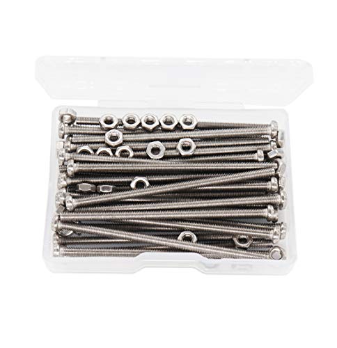 cSeao 30-Set 304 Stainless Steel M3x50mm Phillips Pan Head Machine Screws with M3 Nuts - Image 4