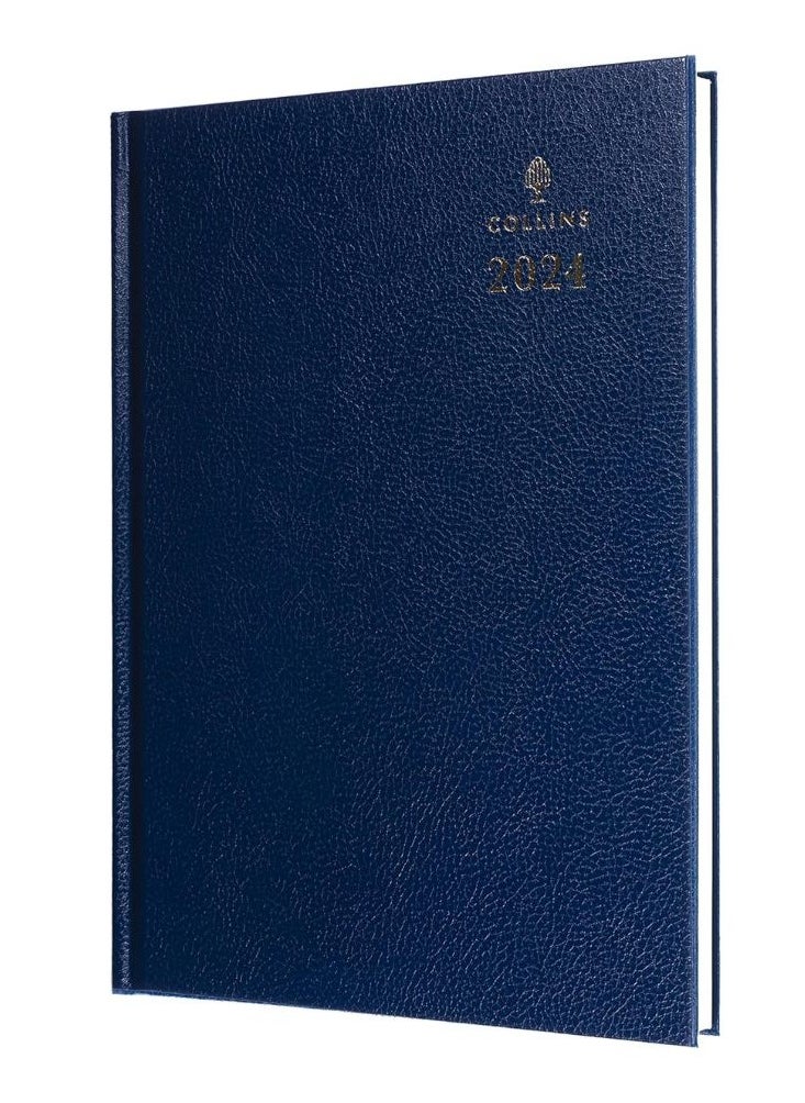 Collins - Collins Standard Desk 2024 Diary A4 Day to a Page Business Diary - Business Planner and Organiser - January to December 2024 Diary - Daily - Blue - 44.60-24 - Image 1