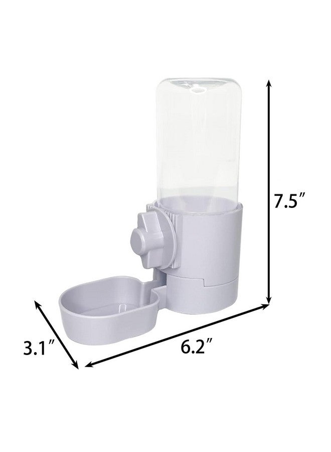 كاثسون زجاجة مياه للأرانب سعة 17 أونصة، نافورة مياه معلقة على شكل أرنب، موزع مياه أوتوماتيكي لخنزير غينيا، وحدة تغذية شرب بدون تسرب للأرانب والشنشيلة والهامستر والقطط والكلاب والحيوانات الصغيرة (رمادي) - Image 3